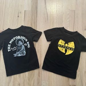 Wu tang and Notorious BIG t shirt 3T gender neutral